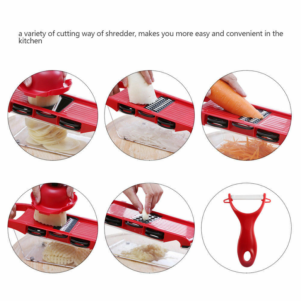 Yosoo 7in1 Mandoline Slicer Vegetable Food Slicer Kitchen Chopper Cutter Friut Tomato